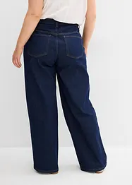 Wide leg jeans, high waist, low stretch, bonprix