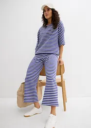 Jersey broek van gestructureerd katoen, bonprix