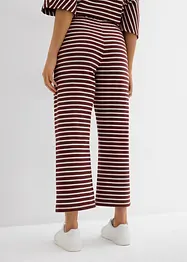 Jersey broek van gestructureerd katoen, bonprix