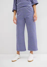 Jersey broek van gestructureerd katoen, bonprix