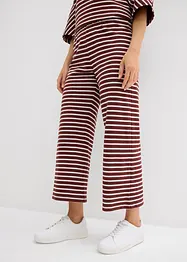 Jersey broek van gestructureerd katoen, bonprix
