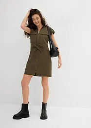 Cargo jurk met strikceintuur, bonprix