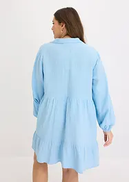 Korte strokenjurk van mousseline, bonprix