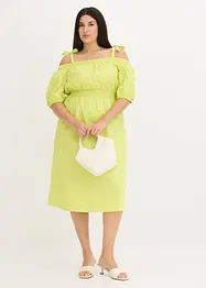 Off shoulder jurk van biologisch katoen, bonprix