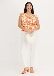 Korte blousetop van soepele viscose, bonprix