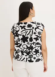 Korte blousetop van soepele viscose, bonprix