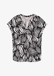 Henley shirt van een zachte viscosemix, bonprix