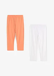 Capri legging van een katoenmix (set van 2), bonprix