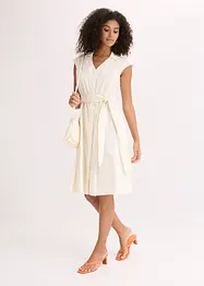 Jurk met strikceintuur, bonprix