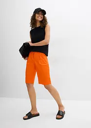 Wijde twill short, bonprix