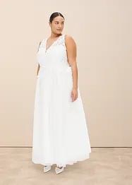 Trouwjurk met kant en chiffon, bonprix