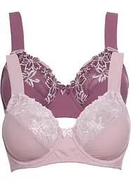Beugel bh met gewatteerde schouderbandjes (set van 2), bonprix