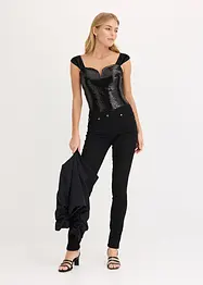 Body met pailletten, bonprix