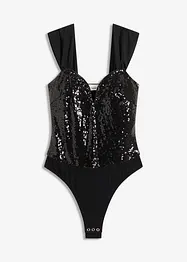 Body met pailletten, bonprix