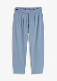 Jersey broek met bandplooien, bonprix