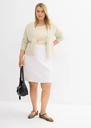 Stretch spijkerrok met high waist, bonprix