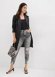 Mom jeans met destroyed effecten, high waist, bonprix