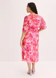 Gedessineerde midi jurk van mesh, bonprix