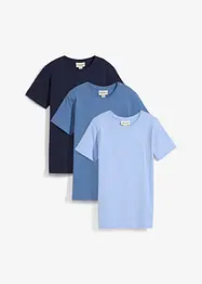 T-shirt van puur katoen ( set van 3), bonprix