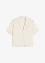 Blouse met reverskraag van satijn, bonprix