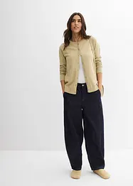 Gebreid vest met ronde hals, bonprix