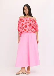 Gedessineerde Carmen blouse van een fijne viscosemix, bonprix