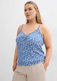 Gebloemde top van soepele viscose, bonprix