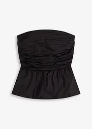 Strapless blousetop met peplum, bonprix