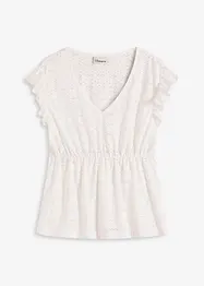 Shirt met broderie anglaise, bonprix