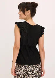 Shirt met broderie anglaise, bonprix