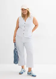 Wide leg jeans high waist, cropped, bonprix