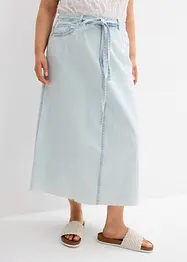 Midi spijkerrok mid waist, superzacht, bonprix