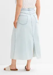 Midi spijkerrok mid waist, superzacht, bonprix