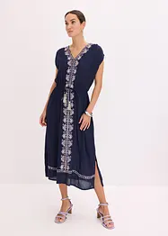 Boho midi jurk met borduursel, bonprix
