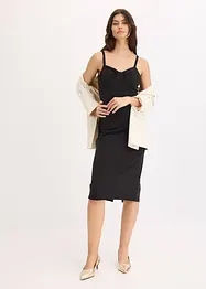 Midi jurk in een aansluitend model, bonprix