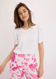 Shirt van gestructureerde crêpe, bonprix