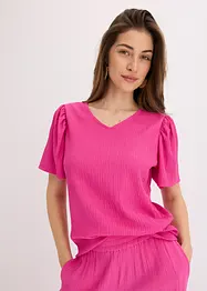 Shirt van gestructureerde crêpe, bonprix