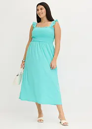Jersey jurk, gesmokt, bonprix