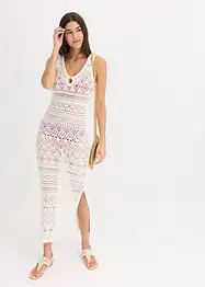 Maxi jurk in gehaakte look, bonprix