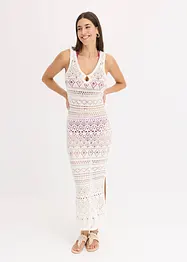 Maxi jurk in gehaakte look, bonprix