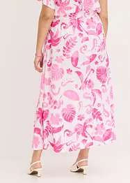 Maxi rok gedessineerd van gestructureerde viscose, bonprix