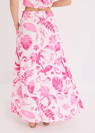Maxi rok gedessineerd van gestructureerde viscose, bonprix