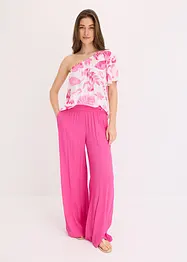 One-shoulder blouse van gestructureerde viscose, bonprix