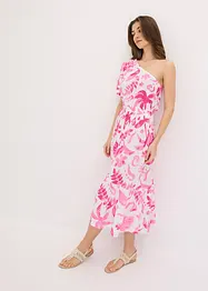 One shoulder jurk van gestructureerde viscose, bonprix