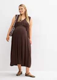 Maxi 2-in-1 zwangerschapsjurk met discrete borstvoedingsfunctie, bonprix