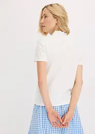 Katoenen shirt met ruches, bonprix