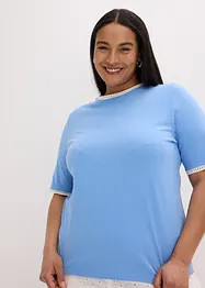 Shirt met kanten rand, bonprix