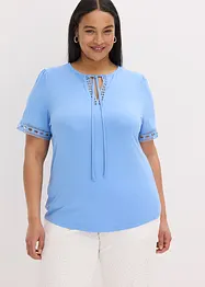 Shirt tuniek met kanten lint, bonprix