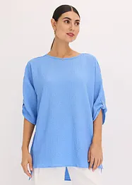 Tuniek met structuur en kanten band, bonprix
