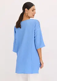 Tuniek met structuur en kanten band, bonprix